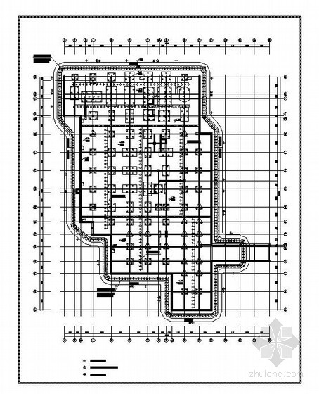 地下车库底板剖面图资料下载-[浙江]宾馆地下车库基坑设计方案（CAD）