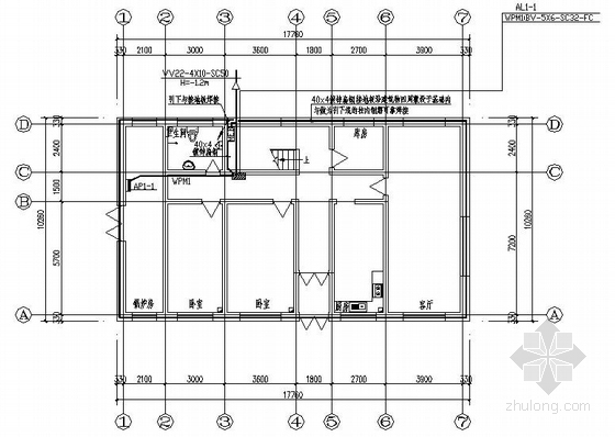 一层砖混电气施工图资料下载-某两层别墅电气施工图