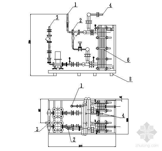 室内楼梯设计工艺资料下载-板式换热器设计工艺图