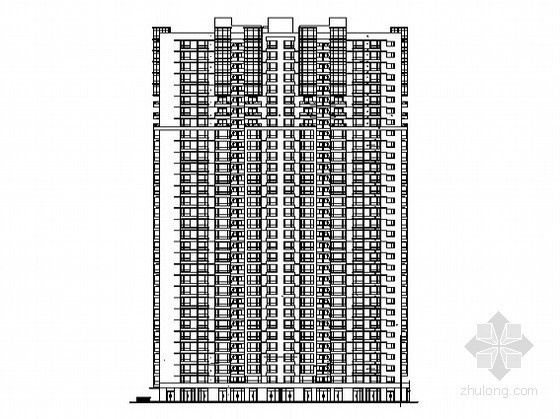 陕西省住宅楼施工图资料下载-[陕西省西安市]某三十二层住宅楼（1号楼）施工图