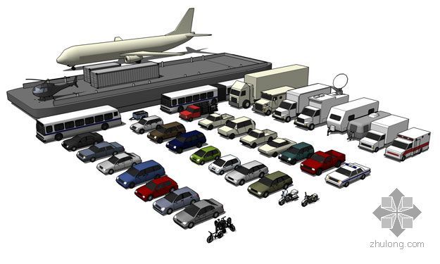飞机3d模型下载资料下载-交通工具