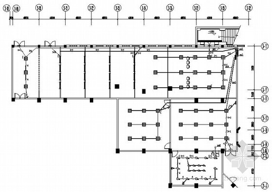 球馆建筑施工图资料下载-[武汉]酒店保龄球馆和游戏室电气施工图