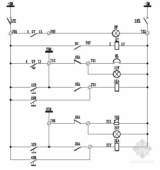 控制回路资料下载-配电柜信号报警回路控制原理图