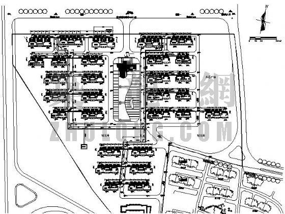 西安建筑科技大学大门资料下载-某科技大学室外热力管网平面图