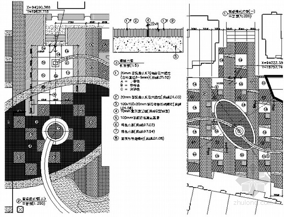 景观龙头雕塑资料下载-[武汉]滨水广场园林景观工程扩初图