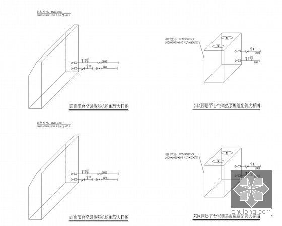 高层住宅建筑空调通风系统施工图（大样图多）-大样图