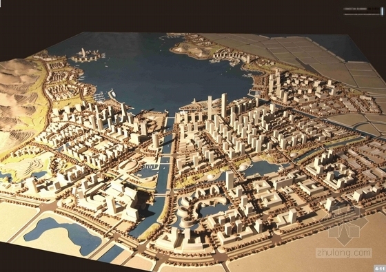 [大连]滨海城市商业中心区概念设计规划方案-模型图