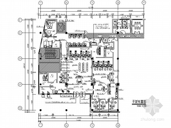室内CAD水电图资料下载-[深圳]首家企业创办股份制商业金融机构支行室内装修施工图（含水电及暖通图）
