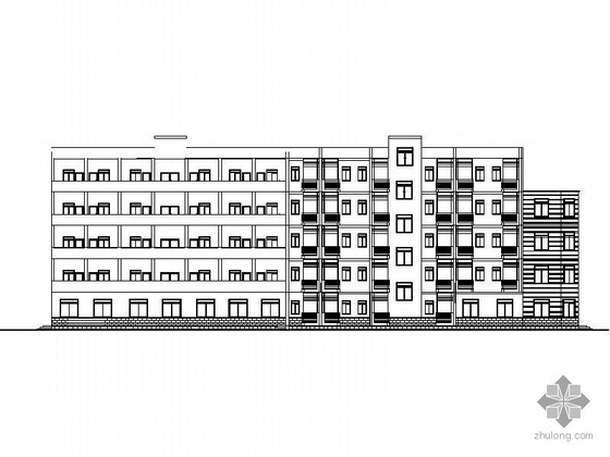 五层公寓建筑剖面图资料下载-[毕业设计]某五层学生公寓建筑CAD方案（含计算书）