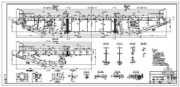 120m钢箱梁设计图纸资料下载-武汉三桥钢箱梁设计图纸