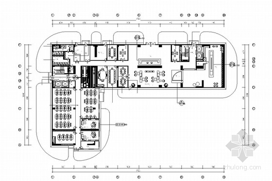 电子科技办公室设计方案资料下载-某电子科技有限公司办公楼装修图