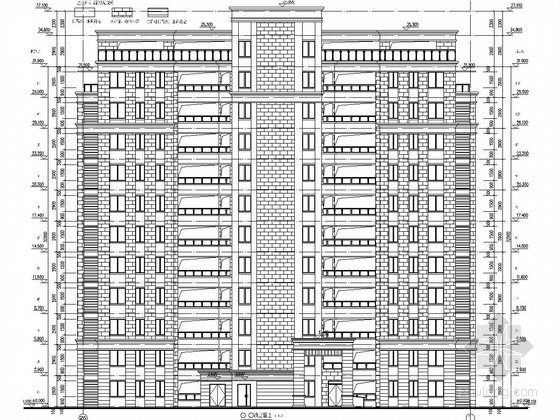 宿舍公寓建筑图资料下载-11层剪力墙结构教师宿舍楼建筑结构施工图