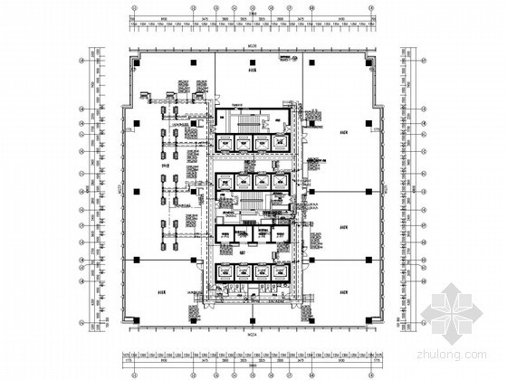 建筑锅炉机房平面图资料下载-[重庆]200米商业综合楼空调水系统施工图（20万平米，制冷机房，锅炉房）