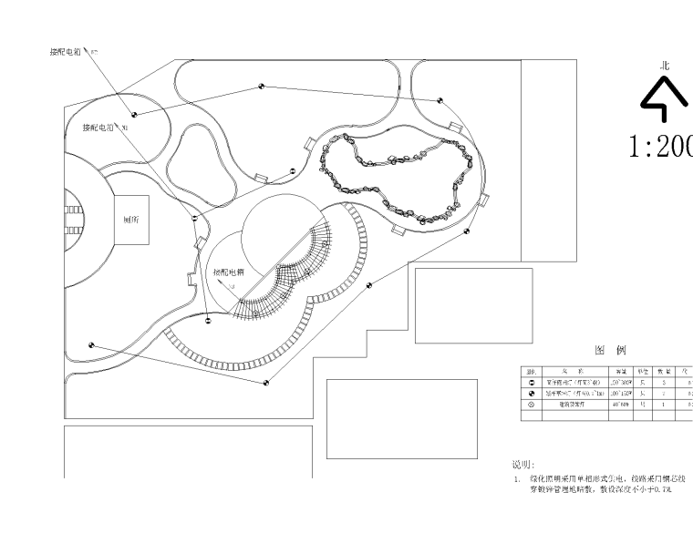 某公园景观设计全套施工图 01照明