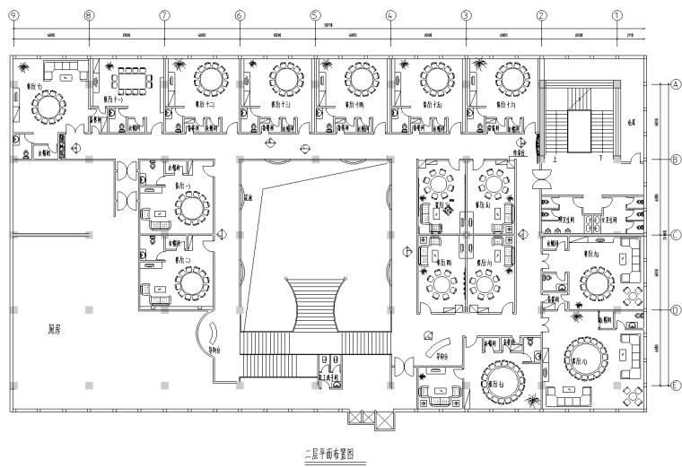 餐厅吊顶设计设计资料下载-[广东]深圳某酒店中餐厅设计施工图