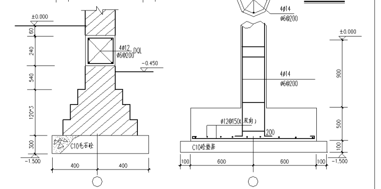 某展示楼工程量清单计价实例(含图纸)-基础大样图