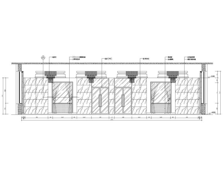 [黑龙江]现代--日月峡旅游度假服务区综合楼室内装修设计施工图（附效果图）-6剖立面图