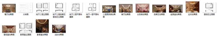 罗马佳洲别墅家装设计方案及效果图-总览图