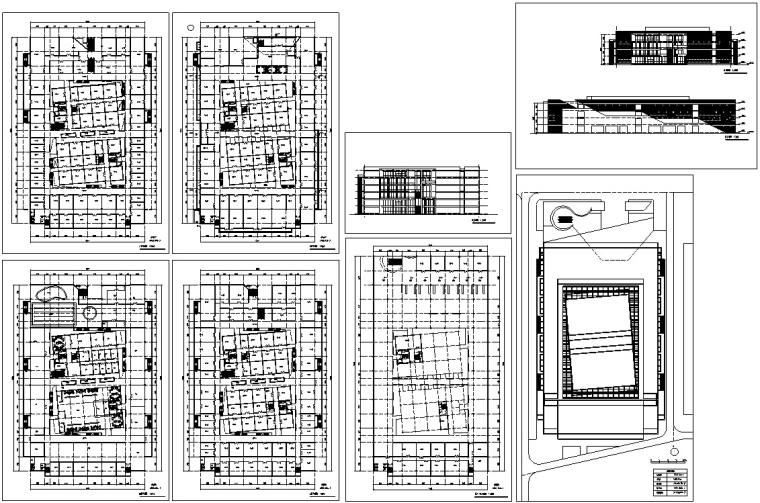 5套商业综合建筑设计方案初设图CAD-12