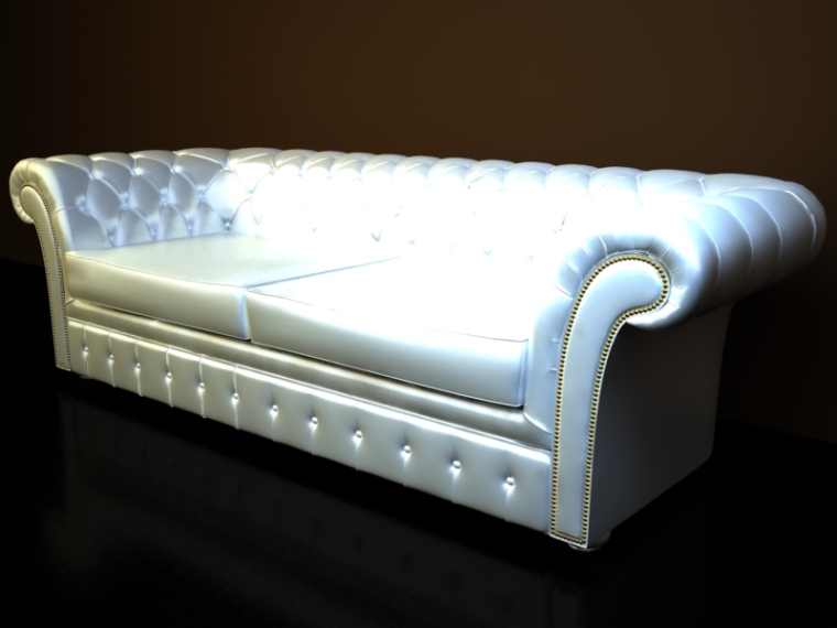 欧式皮沙发3D模型下载-欧式皮沙发
