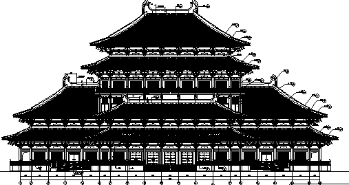 二层中式古建大雄宝殿资料下载-[河南]某寺庙大雄宝殿施工图