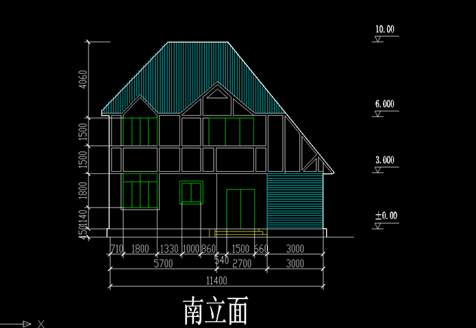 立面图尺寸标注资料下载-CAD绘图教程——建筑立面图绘制