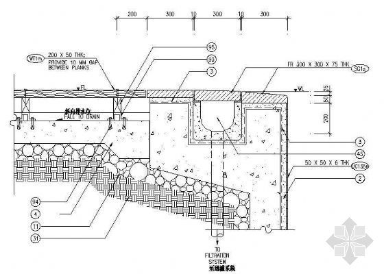 标准泳池设计CAD图资料下载-標準泳池邊詳圖-1