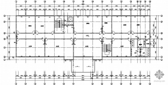 [毕业设计]郑州市人大附中框架结构六层综合办公楼建筑施工图- 