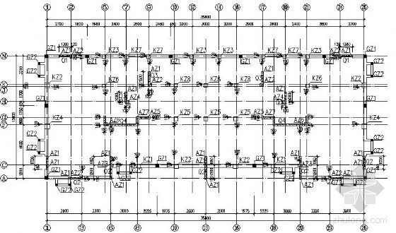 13层剪力墙住宅结构图纸资料下载-某12层框架剪力墙住宅楼结构图纸