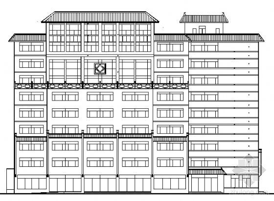 9层商业住宅建筑施工图资料下载-某九层商业楼建筑施工图