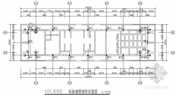 [连云港]钢结构广告牌支架结构设计图- 