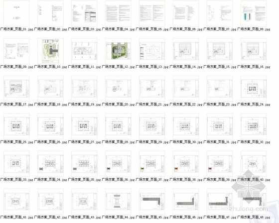 [山东]超高层玻璃金字塔结构办公综合体建筑施工图-超高层玻璃金字塔结构办公综合体建筑缩略图 