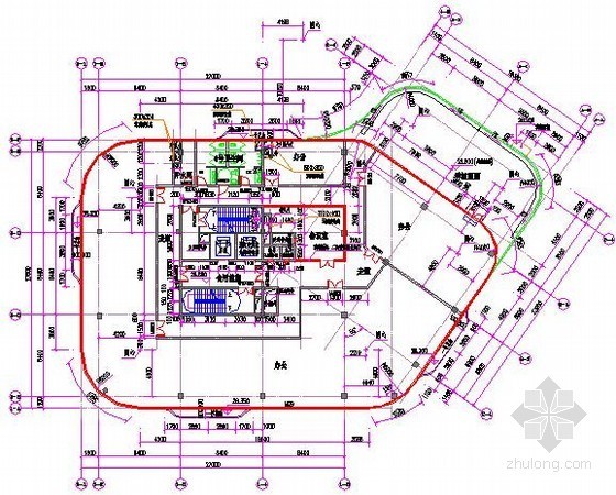 [湖南]2015年商业广场项目建筑安装工程预算书(含地下商业 图纸)-平面图 