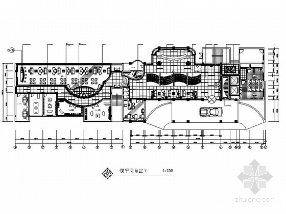 cad室内工程图资料下载-精品酒店现代大堂室内设计装修工程施工图