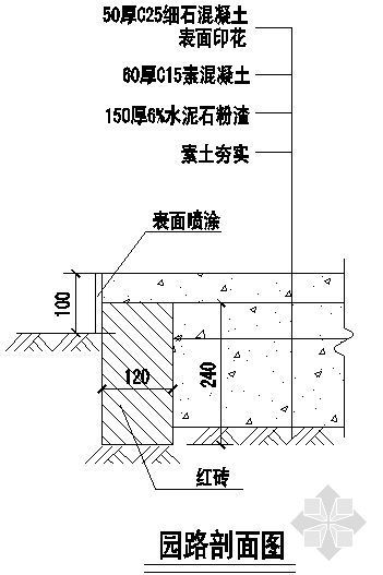 园路剖面图6