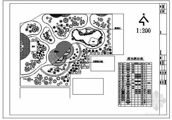 规则式游园设计平面图资料下载-某村小游园灌溉平面图