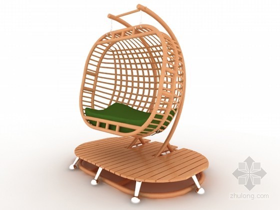 户外藤椅模型下载资料下载-休闲藤椅3d模型下载