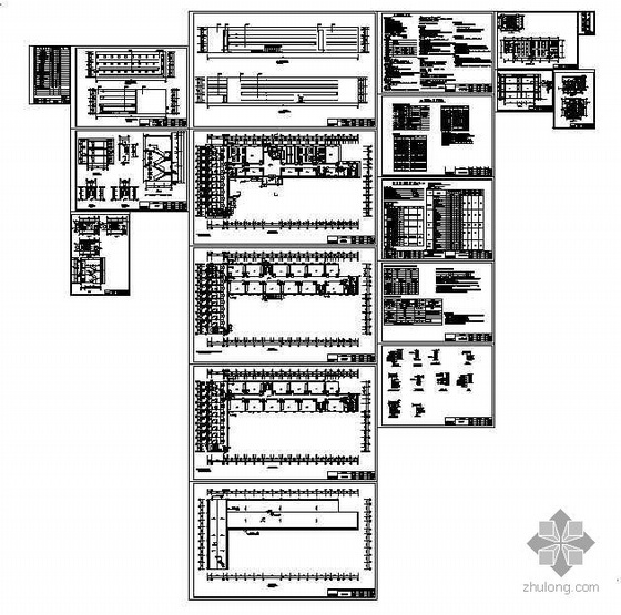 [淄博市]某外语学校建筑施工图(有效果图)- 