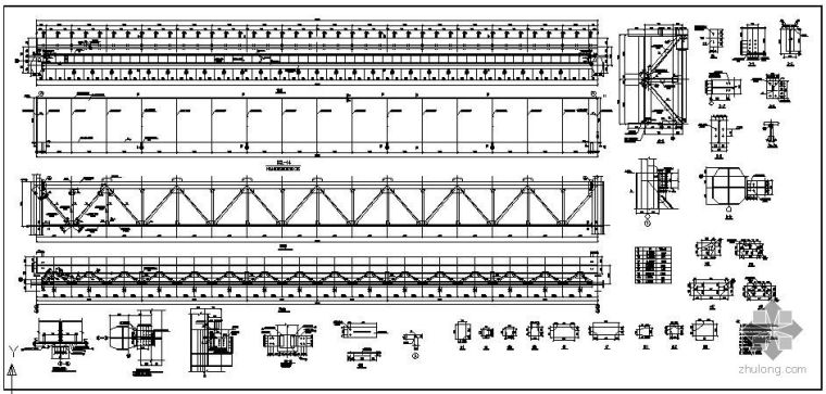 30吨吊车CAD图片资料下载-某吊车梁节点构造详图(30米)（一）