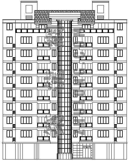 高层小区住宅平立剖资料下载-一套完整的高层住宅施工图