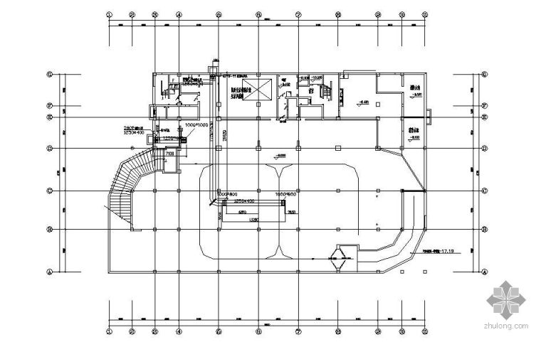 地下车库平面CAD资料下载-某地下车库通风排烟平面图