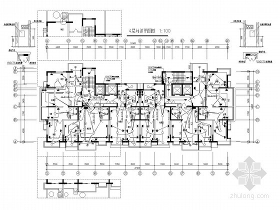 全套住宅楼土建施工图纸资料下载-十八层住宅楼全套电气施工图纸