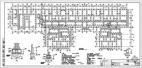 广场局部断面结构图资料下载-某局部7层砖混住宅结构图