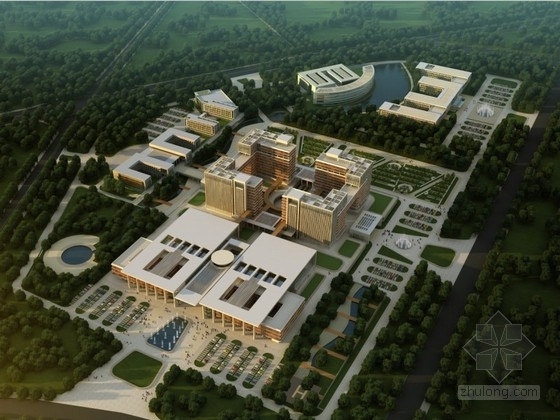 新疆医院施工图资料下载-[新疆]某中心医院规划及单体设计方案文本