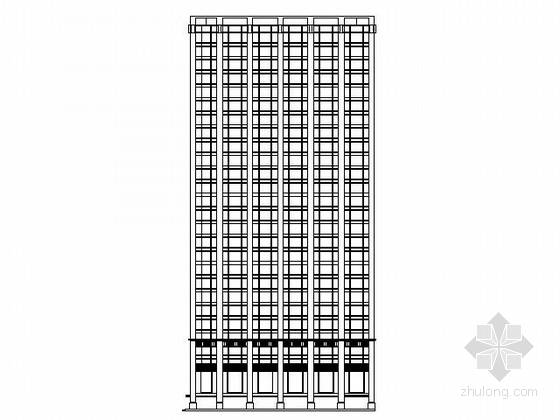 十层写字楼建筑资料下载-某二十八层写字楼建筑方案图