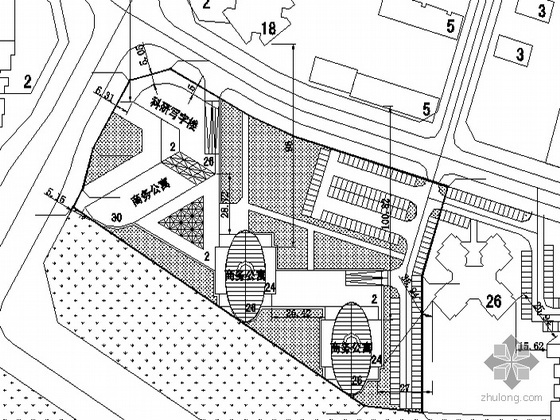 新型产业基地总平面方案资料下载-[丰台园]某产业基地产业中心规划概念方案