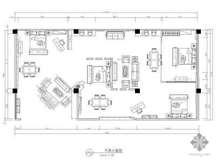 中式家具平面图集资料下载-中式家具专卖店装修图(含效果)