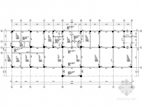 生产服务综合楼建筑施工图资料下载-六层框架办税服务综合楼结构施工图