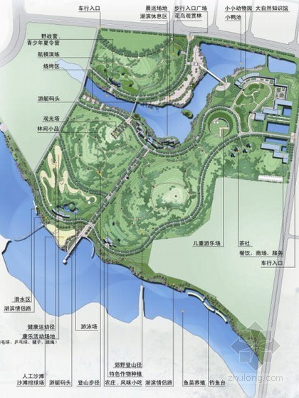 朝阳公园景观设计资料下载-[南宁]公园景观设计方案