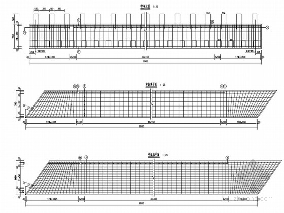 10m跨桥梁施工图资料下载-三跨(10m+14m+10m)空心板桥施工图（原创）